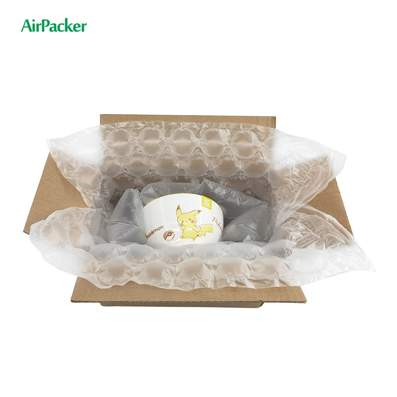 new shipping Package Stuffing Air Packing Inflatable bubble cushion wrap roll bags material for air packaging  bubble void fill