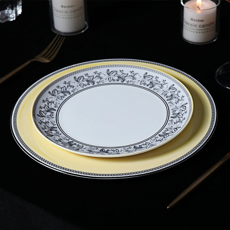 Rol Lin B2 porcelain connecting asian restaurant banquet crockery fine dining disposable importer melamine  tableware