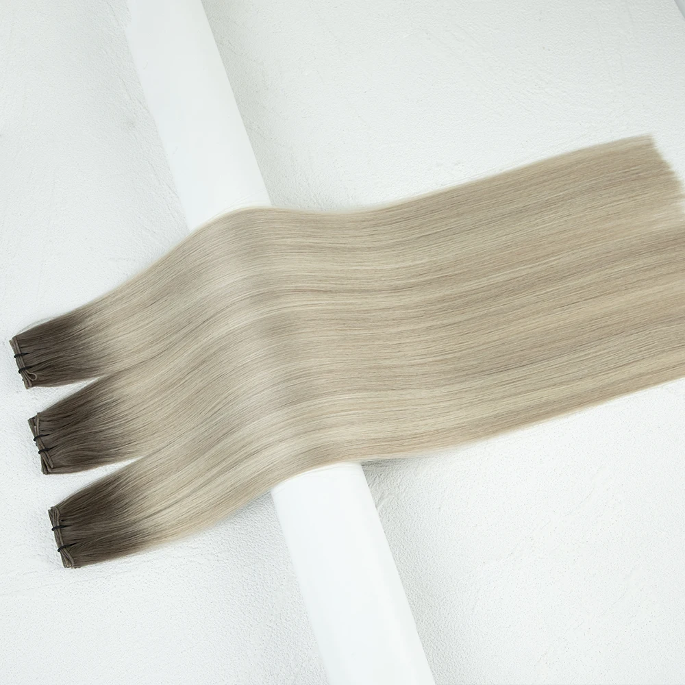 LeShine Invisible Genius Weft New Pu Weft 100% Human Hair Flat Invisible Genius Weft Hair Extensions
