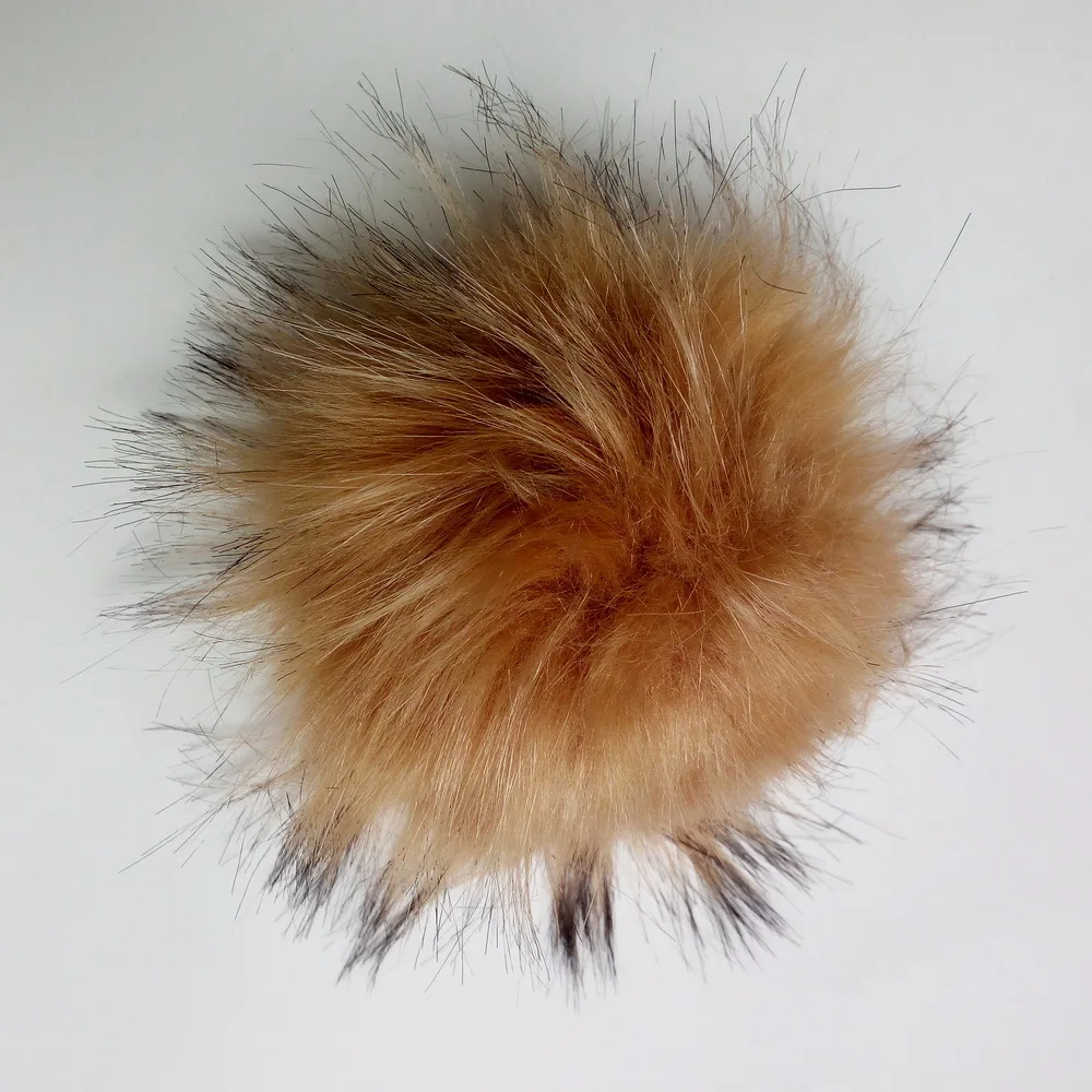 Latest New Design customed faux hat bulk 4 inches pom poms 10cm artificial fur pompoms ball