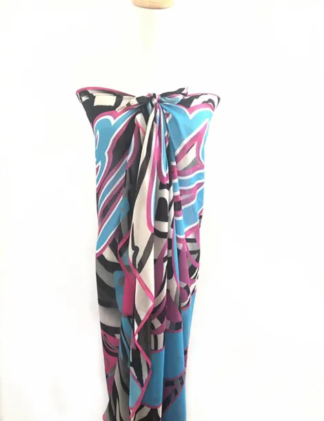 Custom design 100% Rayon Hawaii beach sarong pareo