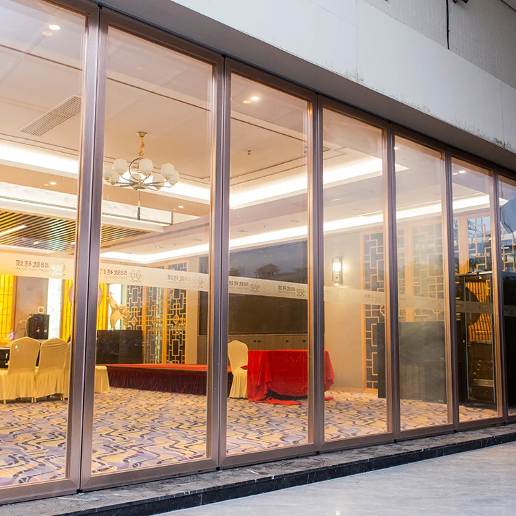 Wholesale Single Glass Mobile Partition Decorative Glass Partition Wall For Restaurant