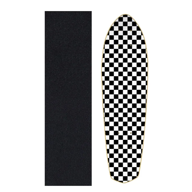 24 Inch Maple Mini Cruiser Fish Skateboard Deck Professional Penny Board Four Wheels Single Rocker 7-Layer Diy Skate Board Deck