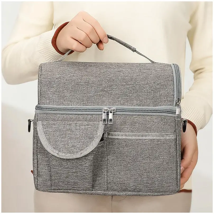 Qetesh  Cooler Bags Wholesale Food Holder Cool Waterproof Leakproof Drink Wine Custom Aluminium Foil Cold Hot Caviar Thermal Bag