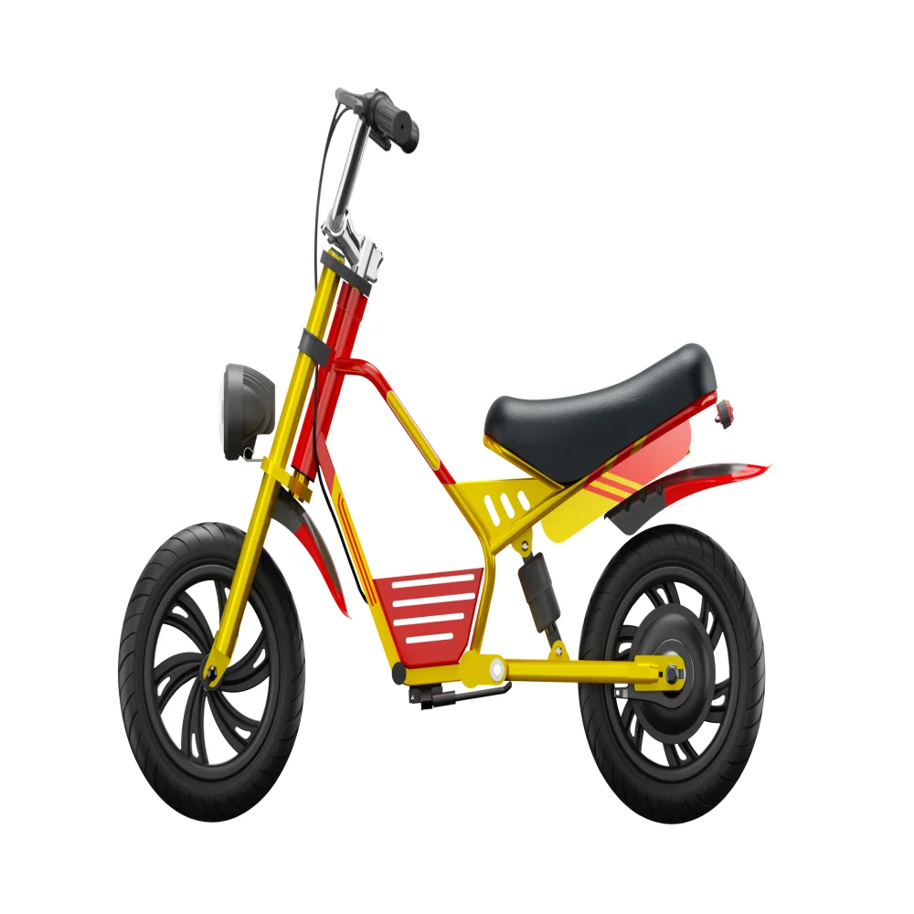New 180W 21.6V Electric Racing Dirt Bike for Kids  Electronic Mini Self-Driving Bicycle with Max Speed 10MPH Steel Frame