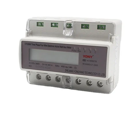 Various good quality DDS3666 YONY three phase electricity din rail kwh meter rs485 modbus