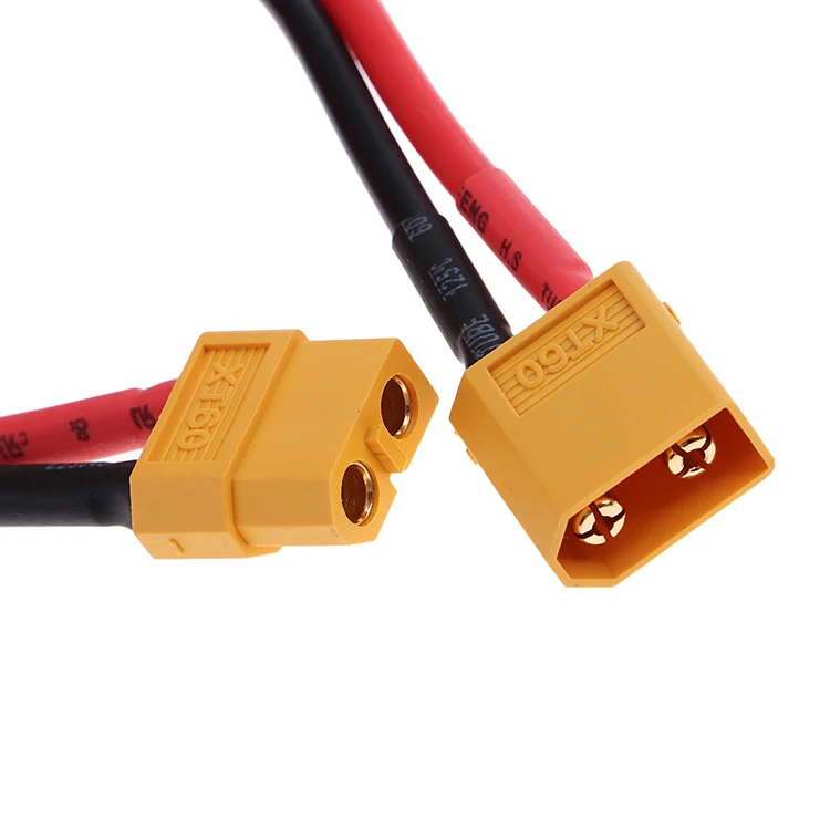 Amass XT60 Female to Male XT60 Connector Plug Adapter Extended Cable 12AWG 14AWG Silicone Wire 150mm 300mm For RC Lipo Battery
