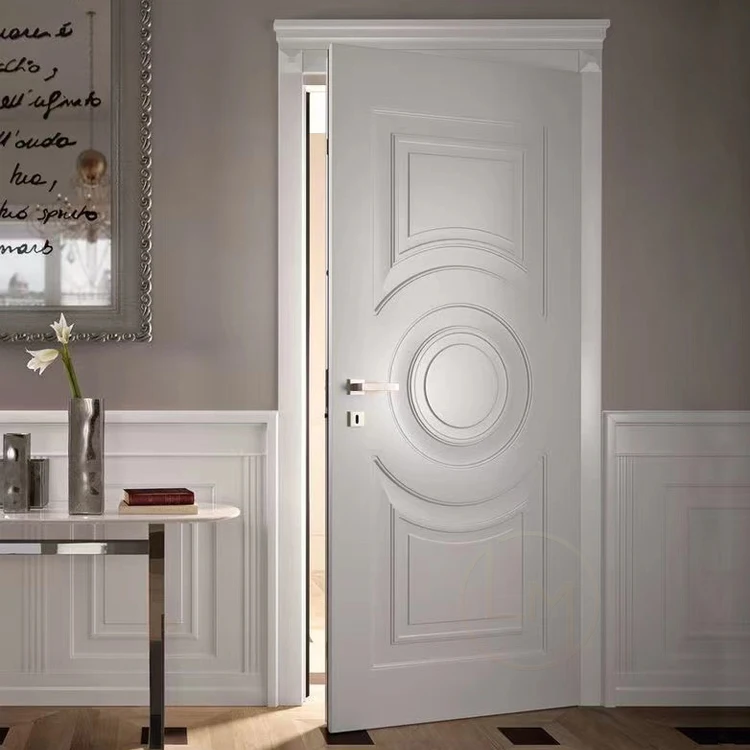 Hot sale modern wood door top quality solid wood door single open customized modern high-end wood door