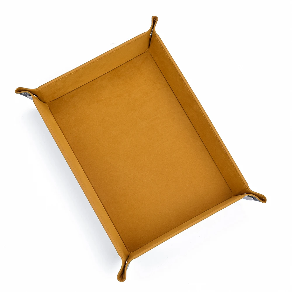 JUELONG Rectangular Valet Display Tray Catchall Tray for Jewelry Wallets Watches Cell Phones Glasses