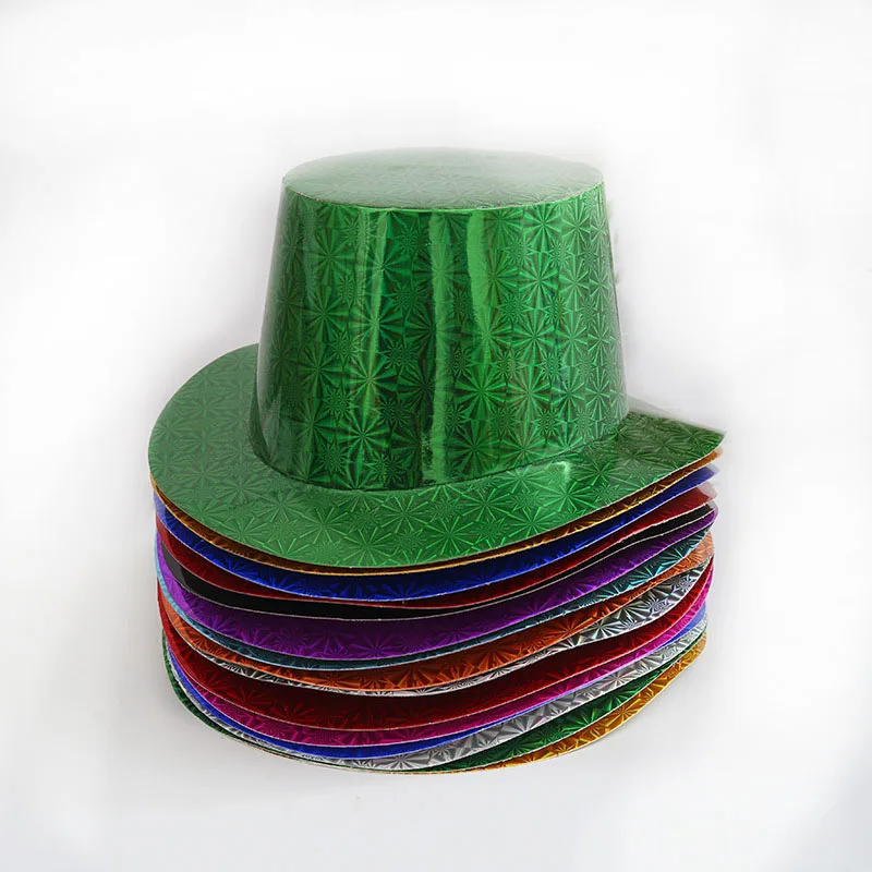 Metallic Magic Paper Hats Happy Birthday New Year Party Paper Top Hat
