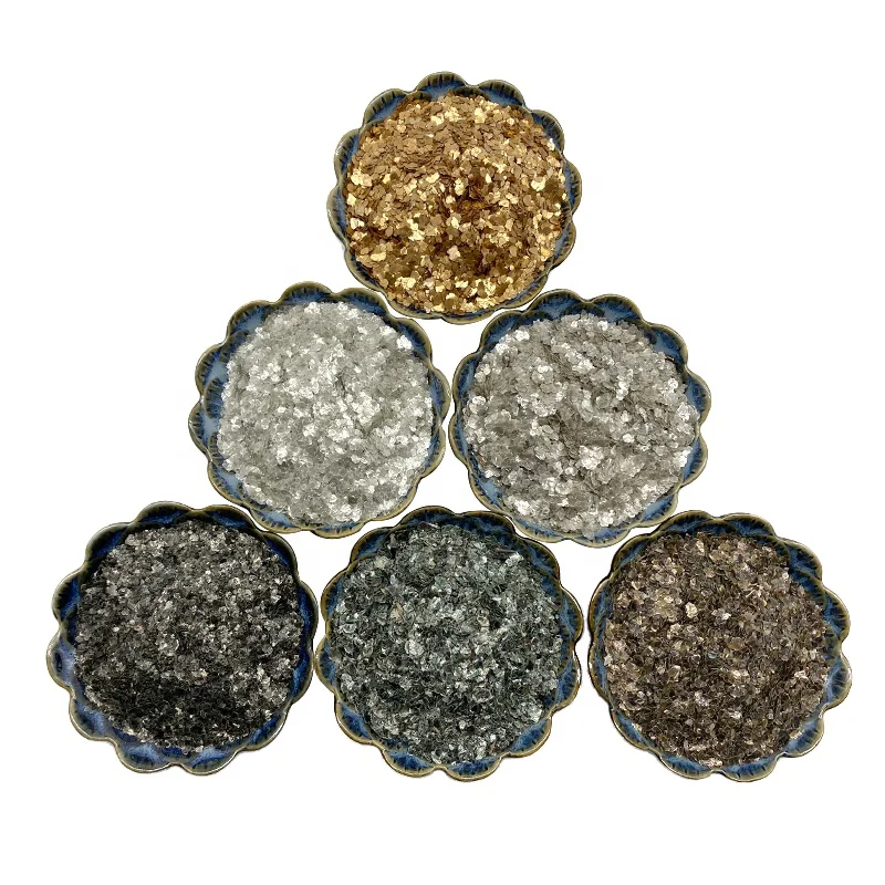 Epoxy Floor Decoration Mixed Colored Mica Flakes Matte and Glossy Color Natural Mica Sheets for Flooring
