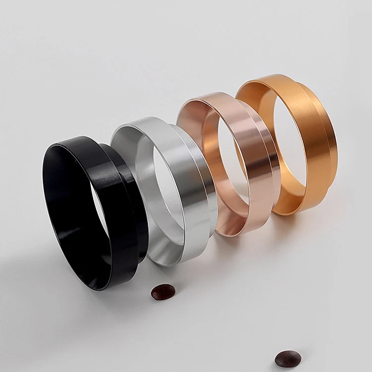 Alloy Coffee Dosing Ring Coffee Powder Receiving Cup Tool Anti-Fly Dust Dosing Ring For Espresso Barista Funnel Portafilter