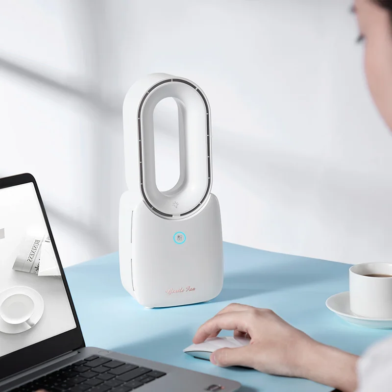 
China Wholesale Mini Personal Fan Portable Usb Rechargeable Fan Bladeless Handheld Usb Air Conditioning Fan 