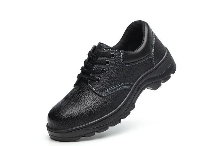Labor protection shoes anti-impact anti-puncture steel head lightweight wear-resistant anti-odor safety site work shoes