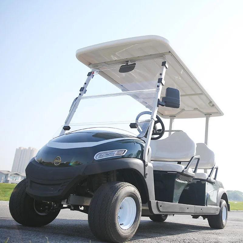 Бесплатная солнечной системы Лидер продаж 4-местный электромобиль на солнечных батареях моторизованный гольф-карт, работающий на литиевых батарей или свинцово-кислотная батарея