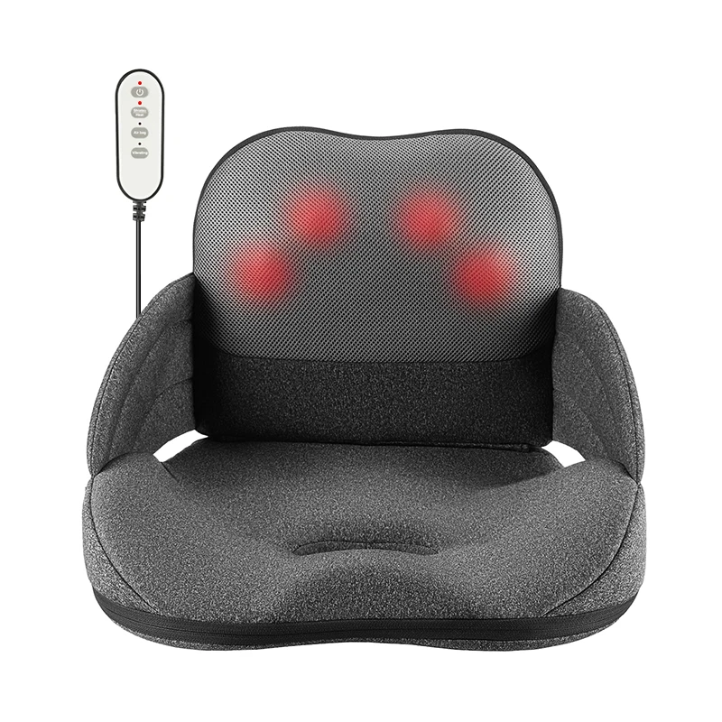 shiatsu knead massager body back waist thigh portable chair heat cushion massaging car seats seat vibration massage