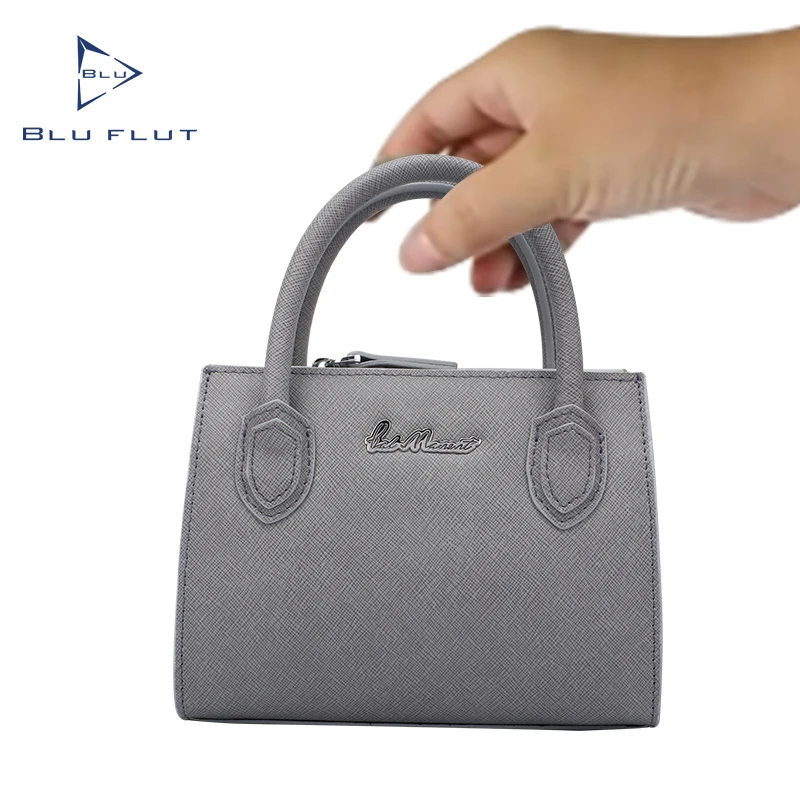 Balmanent fashion genuine leather women bags handbags metal logo custom bags for women