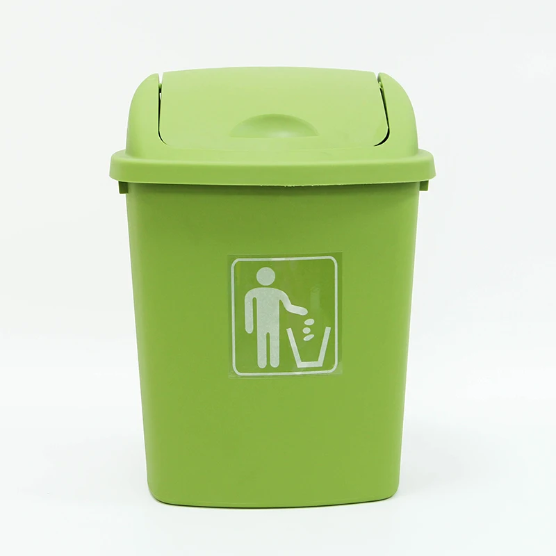 High quality 25L Large Home Use Kitchen Plastic Trash Can Indoor Push Lid Rubbish Bin Garbage Container