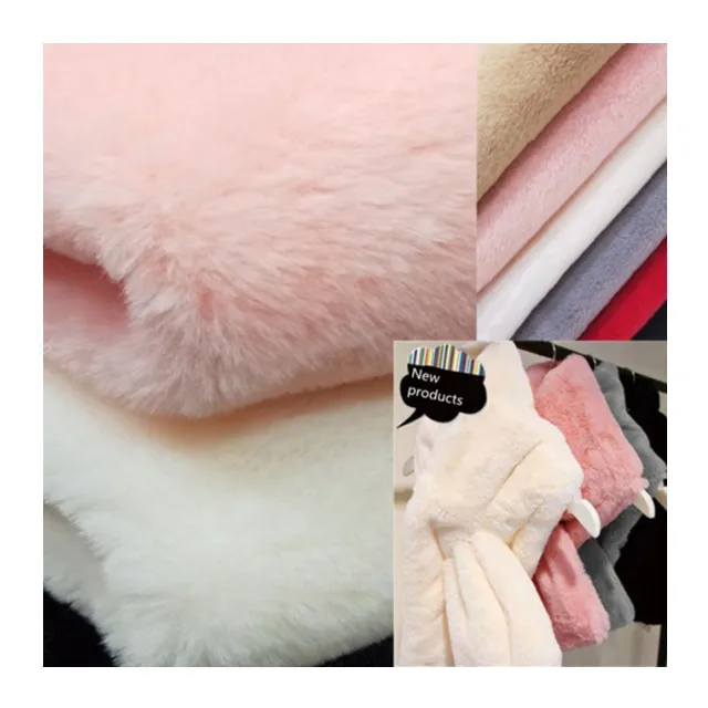 600g imitation rabbit fur fabric artificial fur 10mm Rex Rabbit Fur mink Plush for scarf clothing dog kennel