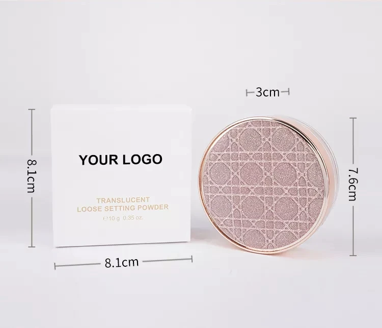 Vegan private label  high quality waterproof banana shades loose setting powder makeup