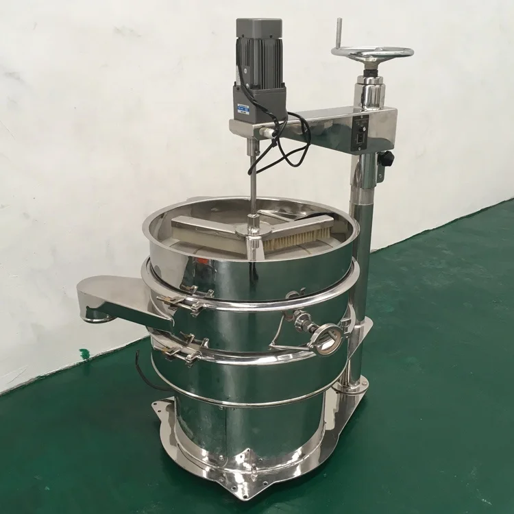 Round vibratory filter Three-D Vibrating screen stainless steel sieve shaker machine