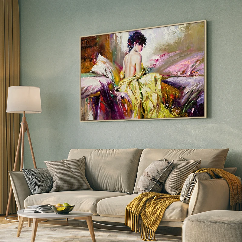 Decoration Handpainted Sexy Body Girl Wall Art Female Women Oil Nude Paintings Acrylic Canvas Art Paintings By Numbers
