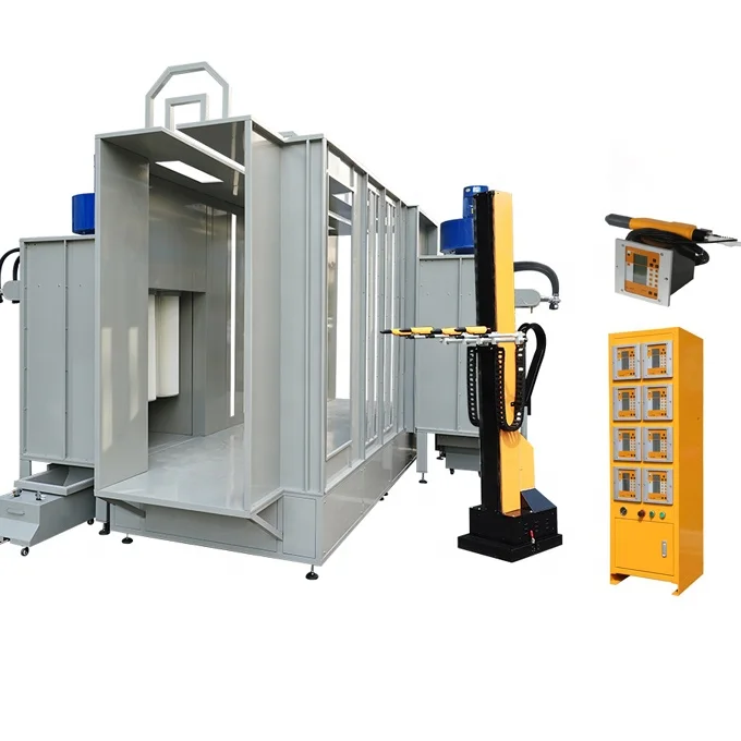 Electrostatic Powder Coating Booth Automatic Spray Gun Painting Machines Metal Coating Machinery
