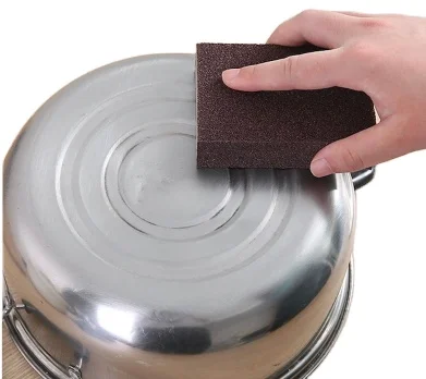Kitchen Scouring Pad Washing Pot Emery sponge Double-sided Sponge Block Daily Necessities Cleaning Dishes_4