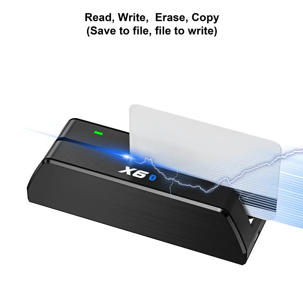 
Factory manufacturing wholesale price MSRX6 MSRX6BT with wireless Magnetic Card Reader Writer USB Type C HiCo Loco All 3 Tracks 
