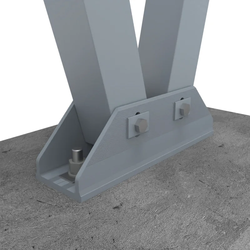 BRISTAR Factory Supplying Carport System Structure Pv Foldable Carport Canopy Metal Ground Panel Mounting Bracket