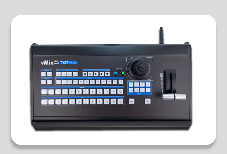 vMix 1600 Switcher panel with wireless tally custom key PTZ control remote wireless control  12 channels PGM PVW switch