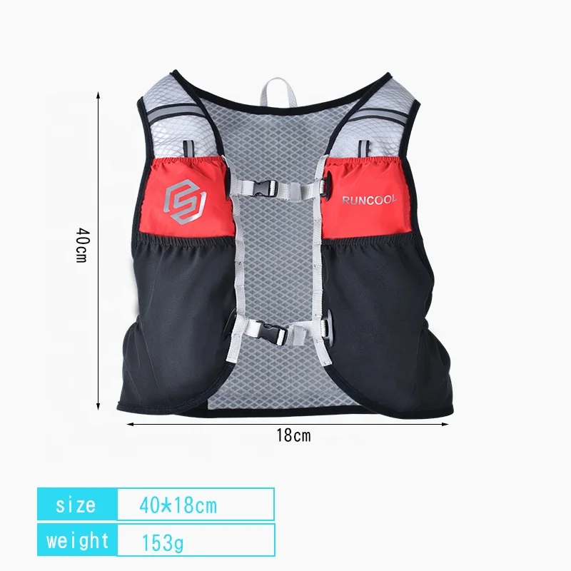 Light Weight Marathon Trail Hiking Cycling Running Water Hydration Backpack with 1.5L 2L 3LWater Bladder for Men Women
