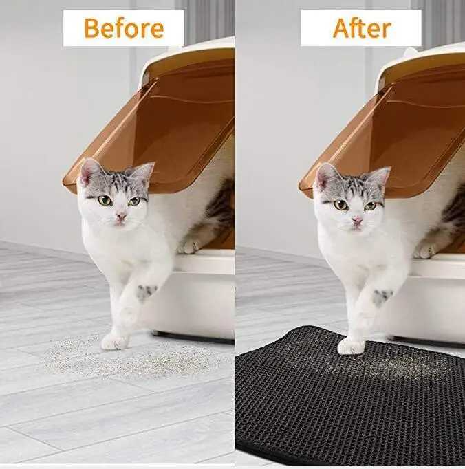 Двухслойный коврик для кошачьего туалета Amazon мягкий водонепроницаемый