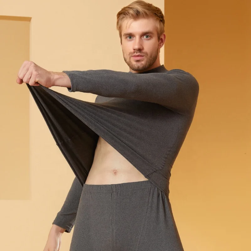 2022  Custom Mens Long Johns Seamless  Skiing Base Layer Thermal Underwear For Men Sport Thermal Underwear Set