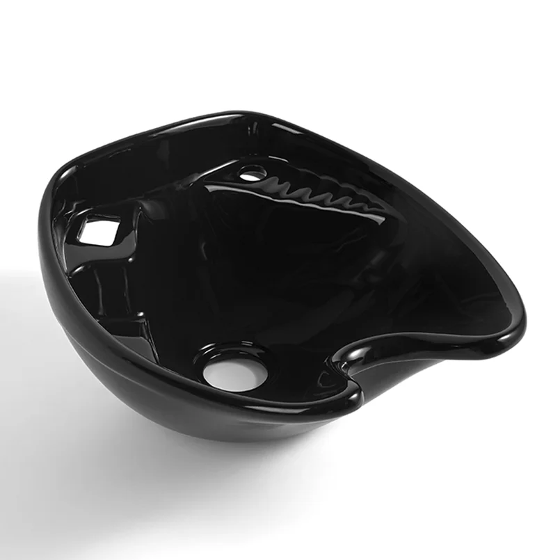 New Design Ceramic Hair Salon Furniture Hair Washing Equipment Salon Shampoo Bowl Sink