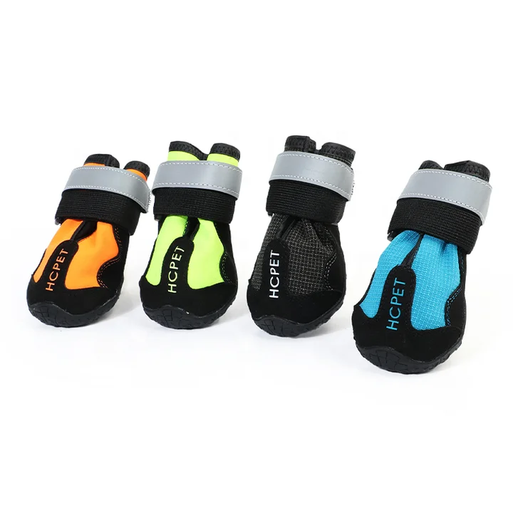 Dog Boots Waterproof Shoes for Medium Large Dogs Anti-Slip Paw Protectors 4 Pcs waterproof pet boots