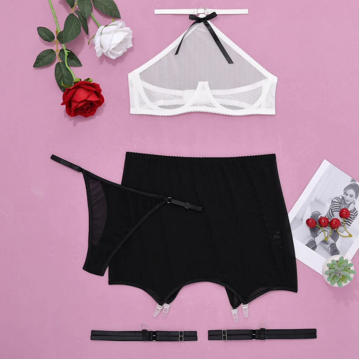 Naughty Dress See-through Skirt Gauze Underwear Students Wear Underwear Sexy Bra Women Sexy Romantic Underwear