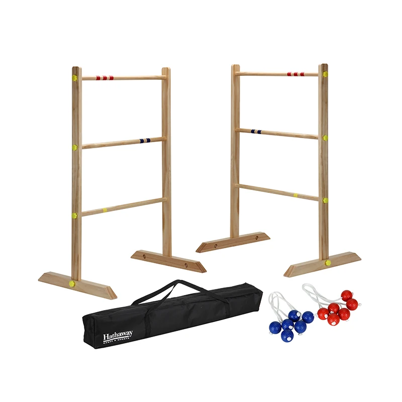 Outdoor  wholesale wooden  Ladder Golf Ball Toss Game  Family Backyard yard lawn Games for Teens Adults