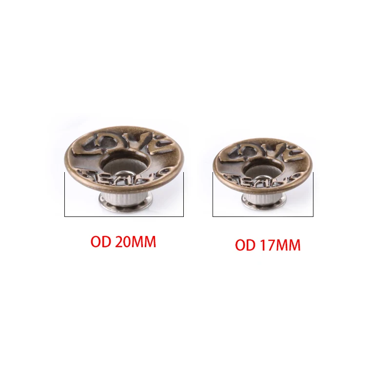 Factory Custom Colorful Zinc Alloy jeans button rivet jeans-button customized jean button