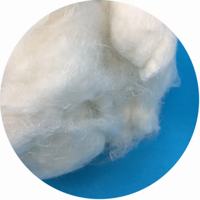 Anti-bacterial 2800nm green natural bleached hemp fiber for cloth