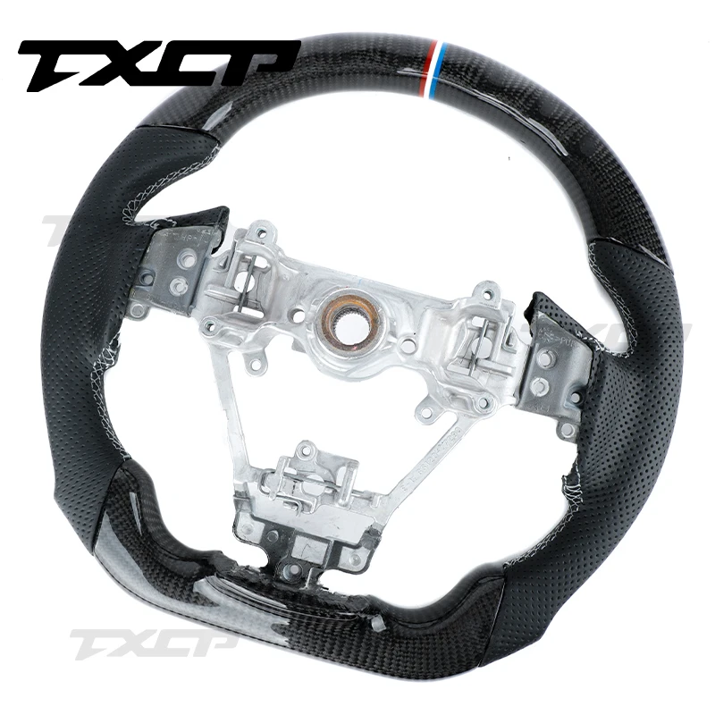 Fit For Subaru Legacy Outback Impreza Forester BRZ STI XV REX WRX Hybrid SVX Custom LED Carbon Fiber Steering Wheel
