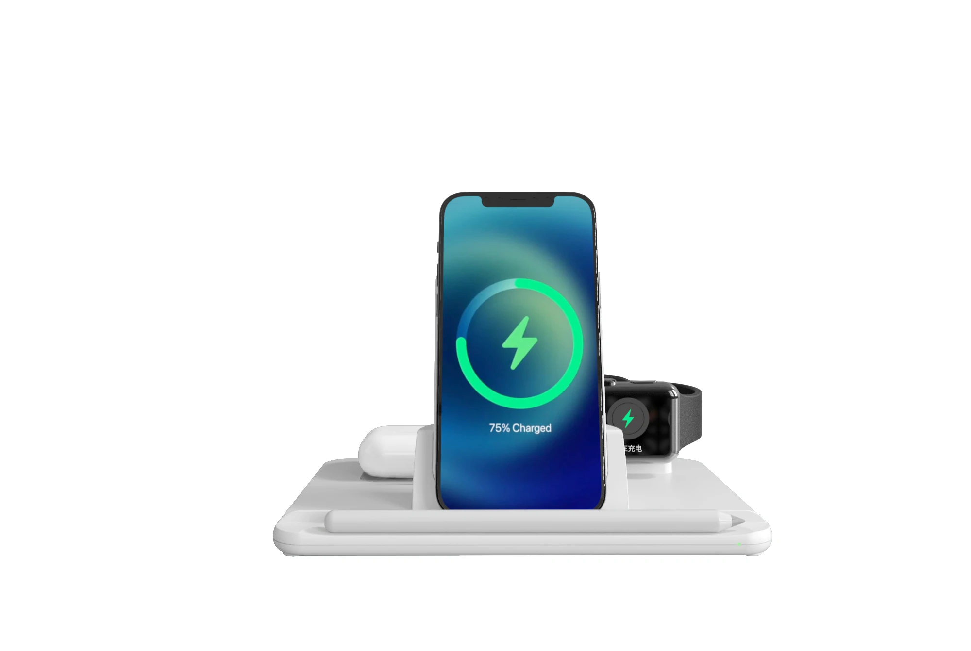 For iPhone 13 the hot-selling 5 in 1 Wireless Charger drop shipping  fast Mobile Phone Charging Station