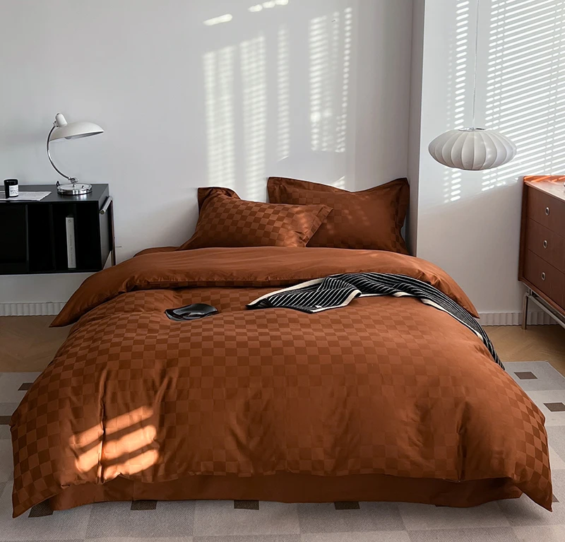 SANHOO 5 Star Hotel Luxury Bedding Set 400 Thread Count Hotel Sheets Percale Sateen Bedsheets