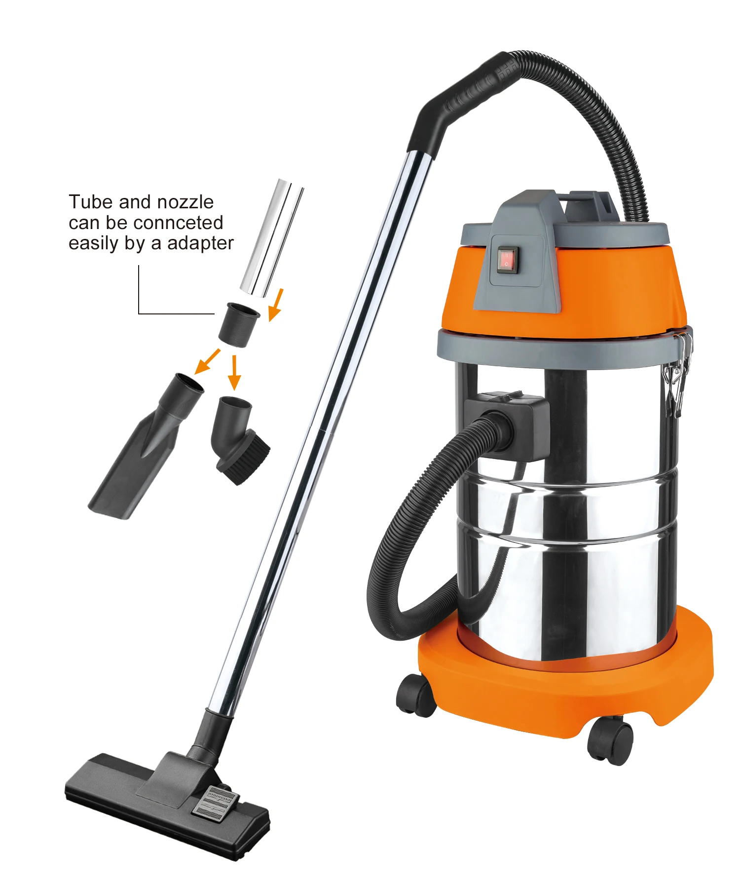 
manufacture Maijida wet and dry vacuum cleaner copper wire 1400W VACUUM CLEANER MOTOR STAINLESS STEEL TANK COMPETITIVE PRICE 