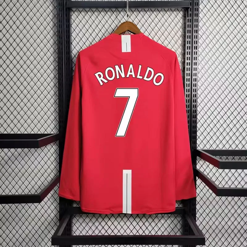 Классическая Клубная футболка RONALDO для футбольной команды 07 08 2007 2008 CR7 Национальный оригинальный мужской дизайн комплект из Джерси футбола