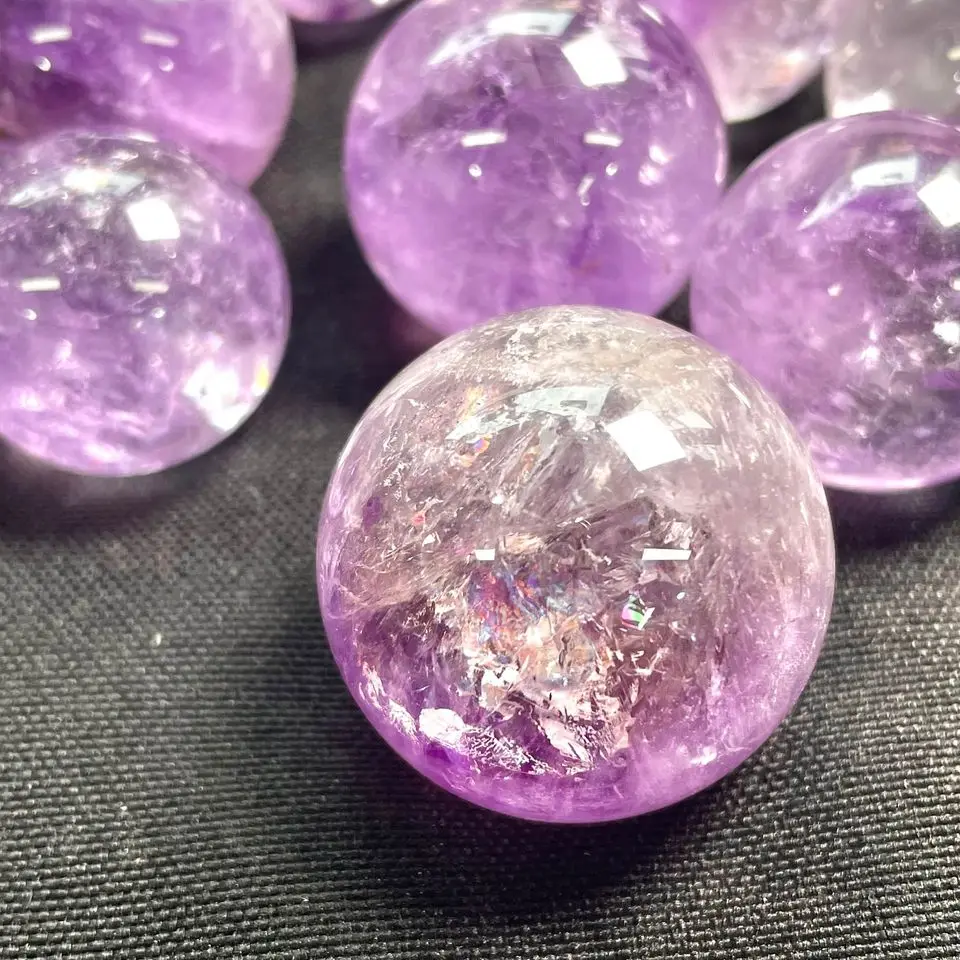 Wholesale Light Amethyst Spheres Amethyst Geode Spheres for Unique Decor and Meditation