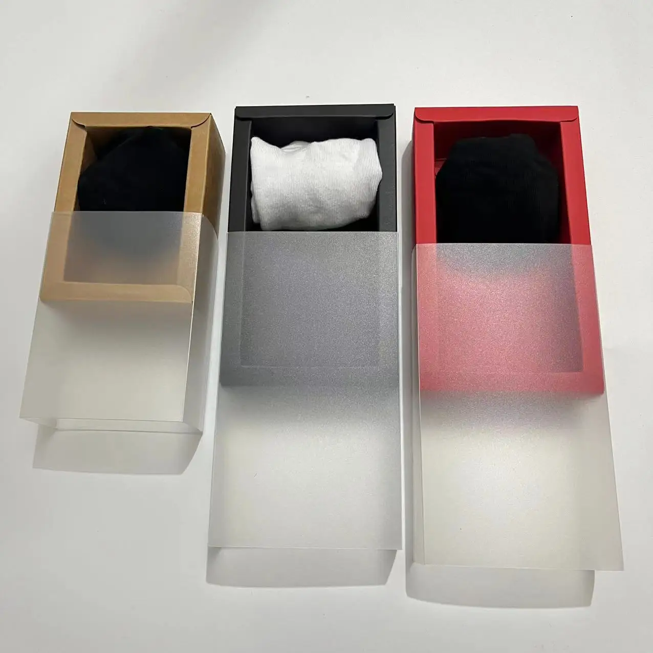 OEM Recycled Customized Printed White Black Red Paper Card Box Cardboard Paper Box Sock Gift Cosmetics Packaging Box