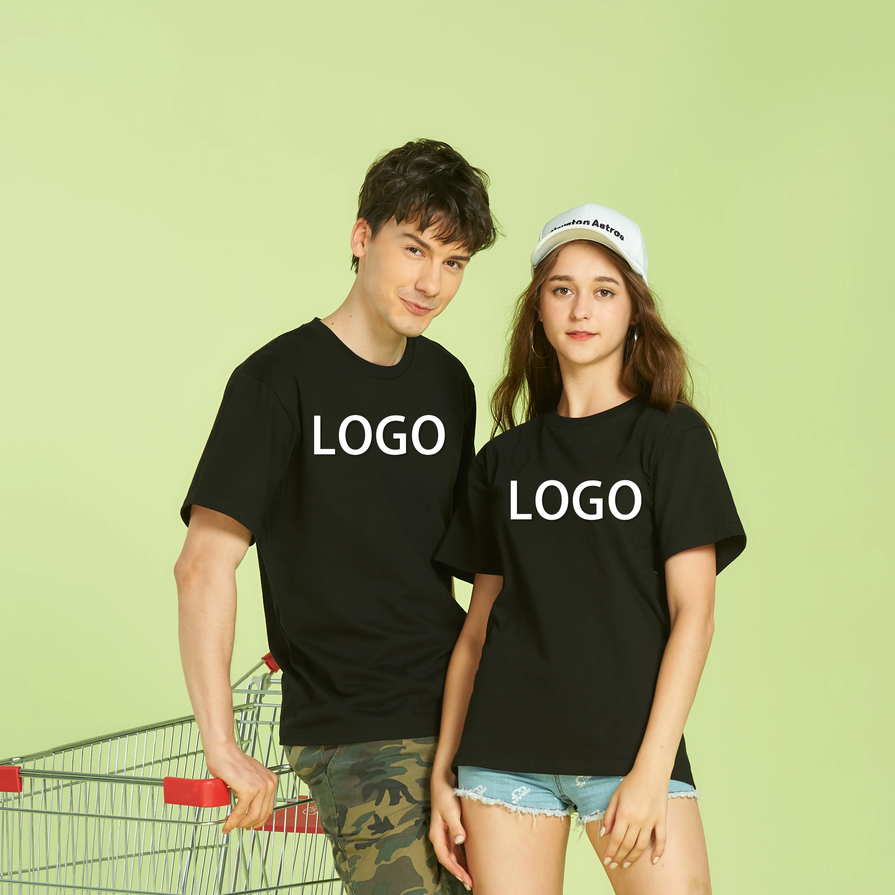 Streetwear Mock Neck Drop Shoulder Oversize Thin 100% Cotton Tee T-shirt Boxy Fit Round Neck High Quality Plain Print T Shirt