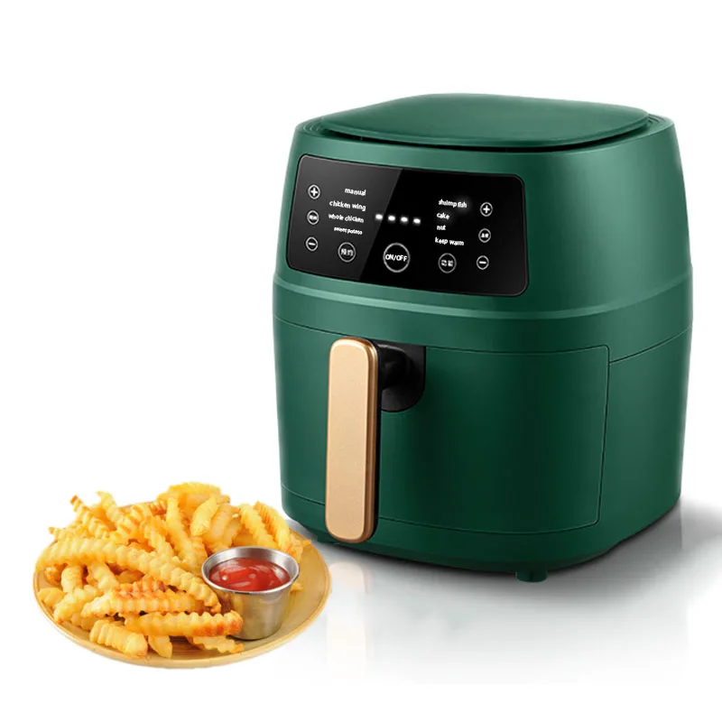 
1800W Programmable 6L Airfryer Oven Air Fryer For Roasting and Baking With LCD Touch Screen 