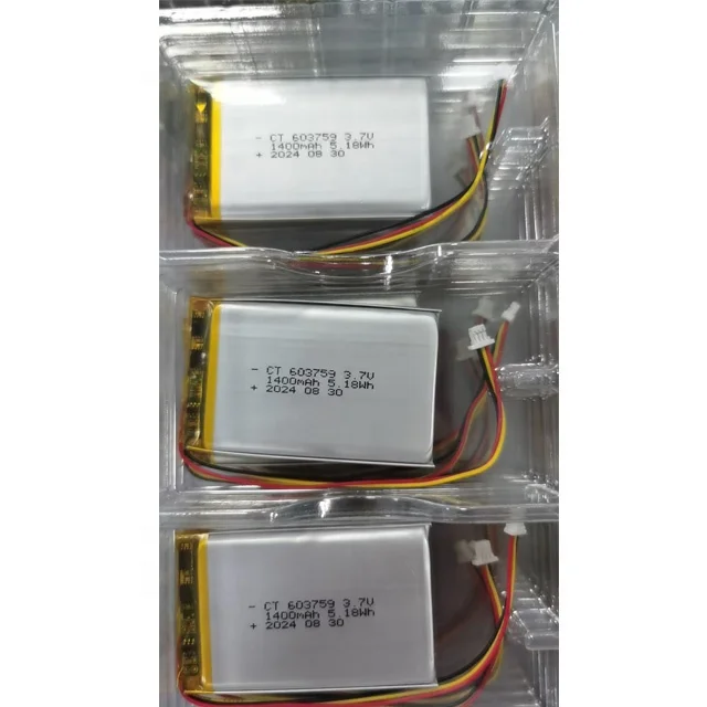 OEM Lithium ion lipo battery 602030 603759 604060 603048 3.7V 1400mAh rechargeable lithium battery for Car Air Purifier